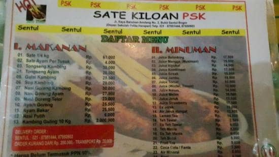 warung sate Psk bogor