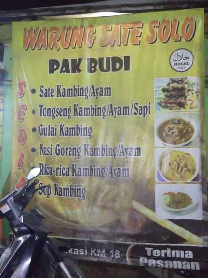 Sate dan tongseng pak budi