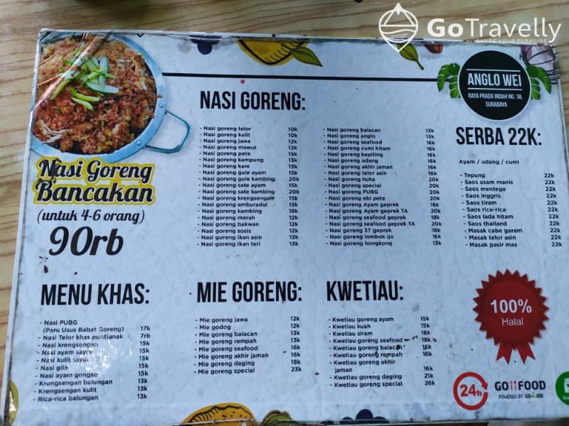 menu nasi telur pontianak