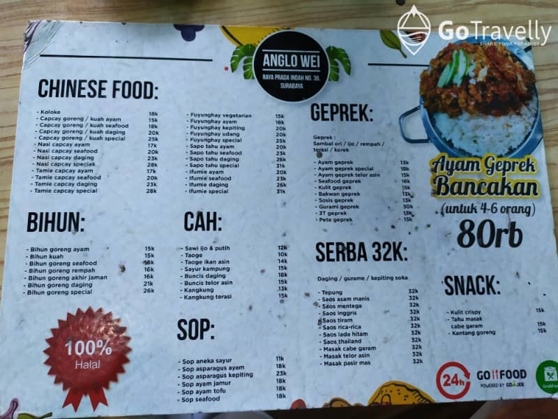 menu nasi telur pontianak