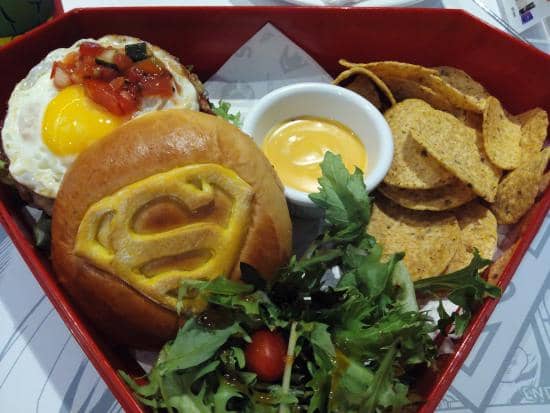 dc comic superheroes cafe